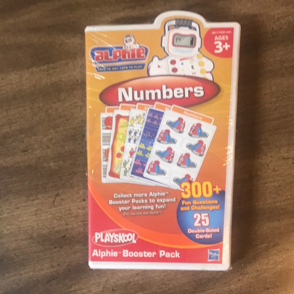 Playskool Alphie Booster Pack Numbers